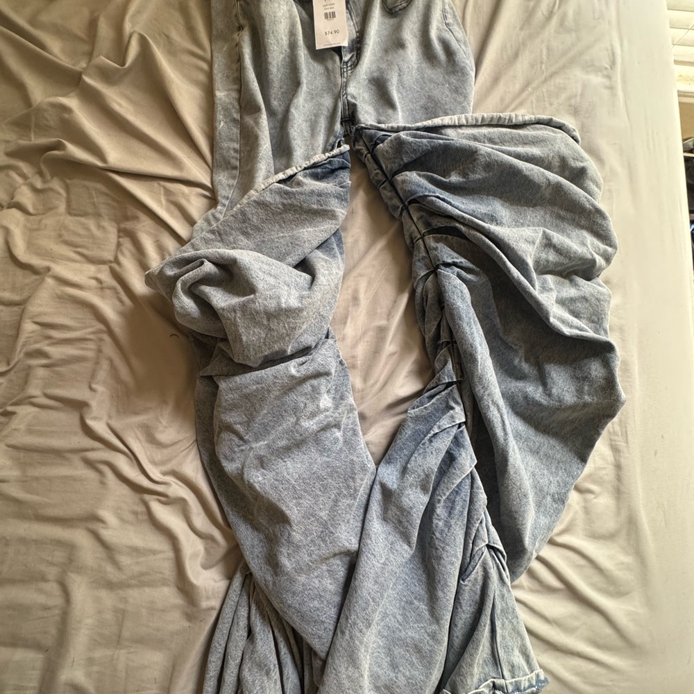 AKIRA Light Blue Flare & Wide Leg Jeans